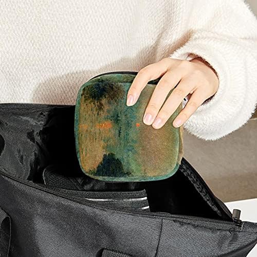 Санитарна торба за складирање на салфетки, торба за период, торба за тампон, торба за шминка, пејзаж