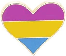 NUOBESTY 4pcs Срцето Облик На Виножито Брошеви Гордост Емајл Иглички Облека Торби Јакни Украси За Лгбт ЛГБТК Лезбејка Геј Трансродовите