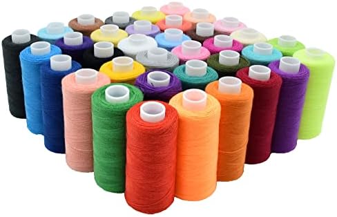 Комплети за шиење навои, 36 бои полиестер 400 јарди по лажици за шиење на рака, патување и DIY.