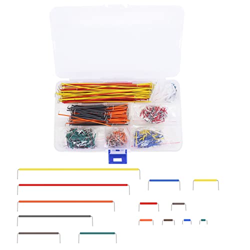 560 парчиња преобликувани код за џампер-жица во форма на леб, 14 видови на жица со жица со должина од жица без лепчиња за прототипи за