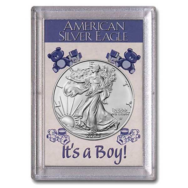 2023 Американски Сребрен Орел Во Доларот Тоа Е Момче Нециркулирана Американска Нане
