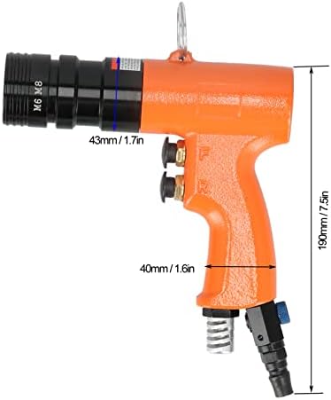 Fafeicy Kv-7803E Пневматски Занитвам Пиштол, 0,6-0,8 MPA 600rpm Индустриски Одделение Легиран Челик Воздух Повлечете Навртки Пиштоли,