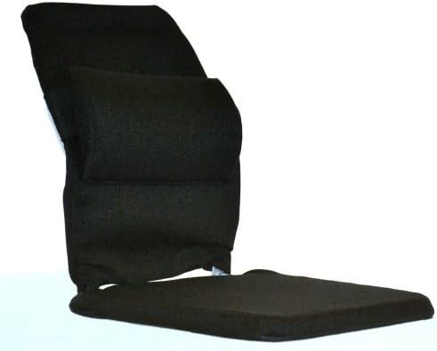 Поддршка за седиштето на SACRO-EASE Deluxe на McCarty со прилагодлива лумбална подлога на задниот дел и 1 поли-пена на седиштето,