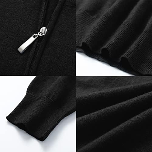 Аиино Машка четвртина поштеди џемпери со долг ракав тенок вклопена лесна исмејувачка врат пуловер обичен поло џемпер