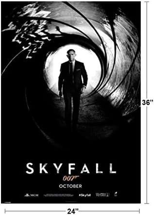 Skyfall Даниел Крег Jamesејмс Бонд филм Филт Постер 24x36 1