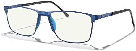 Модни очила за блокирање на сина светлина на Мери - Читање очила Метална рамка Пролетна шарка Читатели за очила за очила