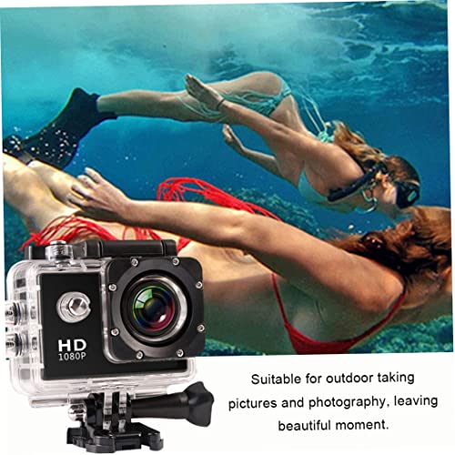 Спортска камера HD 1080p Подводен водоотпорен преносен акционен фотоапарат ДВ -рекордер комплет за патувања на отворено велосипедизам