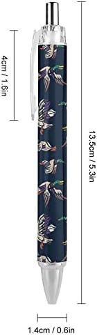 Патки за диви молард, повлекувајќи се пенкала од 0,5 мм сина за канцеларија за мажи и жени од 1/2/4 4 компјутери