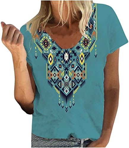 Девојки 2023 Облека Краток ракав против вратот Флорална графичка бренд блуза маица есен летен памучен врв за жени 0k 0k