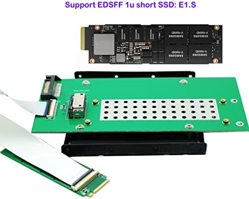 SINTECH M.2 NVME M-KEY ADAPTER картичка, компатибилна со Intel Edsff E1.S 1U краток владетел SSD