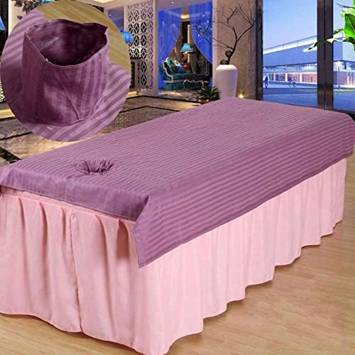 Zcraft Linens за маси за масажа памучни спа -маса масажа за третман на креветот за кревет со мека вградена маса за масажа, боја: D)
