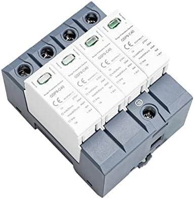 GSP9 4POLE Surge Protector 20KA-40KA SPD AC275V AC385V 400V 440V SPD House Surge Protector 1P+N Rail 1pcs