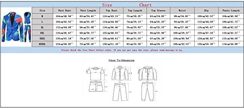 АМТФ машки блејзер костуми поставија машки модни обични печатени панталони панталони поставени 3 парчиња блејзер елек и костум за