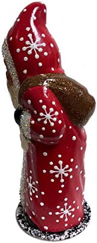 Компанија за трговија со врвни врвови Ино Шалер Црвен Дедо Мраз со снегулка палто германски сад за бонбони со машички за хартија