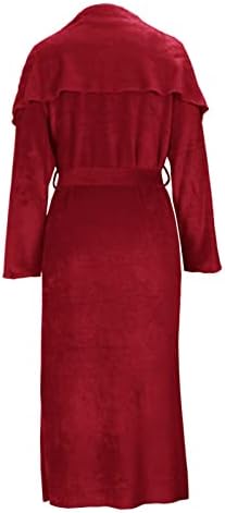 Есенски зимски фустан сет девојки облека кадифено долго лабаво вклопување опуштено вклопување со две парчиња кардиган фустан сет