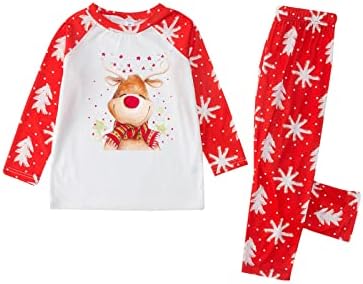 Brkewi што одговара на Божиќните PJs за семејство грда Божиќна пижама постави смешно симпатична шема есен трендовски сончана облека, обична