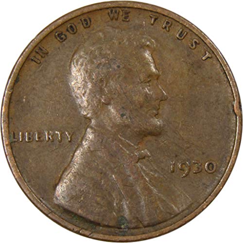 1930 Линколн Пченица Цент Аг За Добар Бронзен Денар 1с Монета Колекционерски