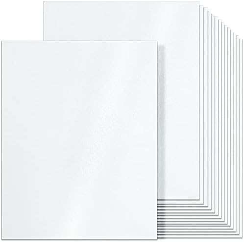 Охуху 100 бел 8,5 x 11 картонски + 100 бел треперлив картон 8,5 x 11 хартија, вкупно 200 листови