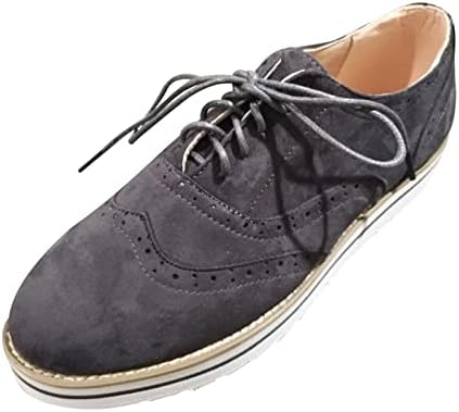 Sneaksенски патики за лежери гроздобер цврста боја стадо -пети чевли со мека платформа мода на спортски обичен чевли