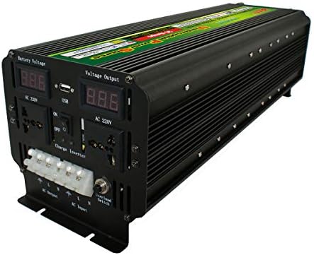Qwertouy 10000W 12/24V до 220V UPS -от за напојување за напојување за LCD дисплеј за соларни/ветер