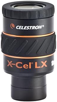 Celestron X-Cel LX Серија Окуларот - 1.25-Инчен 18mm 93425, Црна