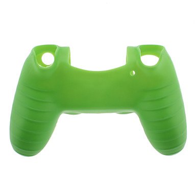 Силиконска кутија за силиконска кожа во боја за PS4, зелена