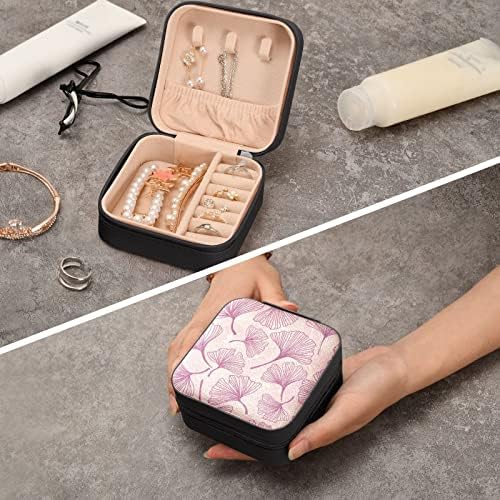 Umiriko ginkgo biloba остава мала кутија за накит, кутија за преносни накит за патувања за прстен, приврзоци, обетки, ѓердан, кутии за