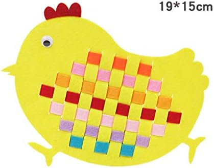 Pretyzoom 5 парчиња неткаена велигденска играчка DIY зајаче јајца од пилешки корпа рака плетени играчки за момчиња девојчиња деца деца