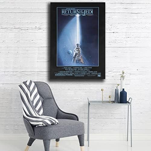 Hyynn Епизода VI Враќање на уметничкиот постер на филмот Jedi Canvas и printидна уметност слика за модерни постери за украси во