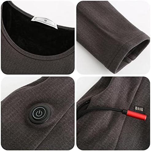 Загревање на облеката за греење на температурата за греење на температурата со 3 влошки за греење, што може да се мијат USB електрични