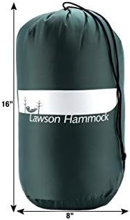 Lawson hammock поткрепено ќебе за кампување, ултралејно ранец, зелена боја