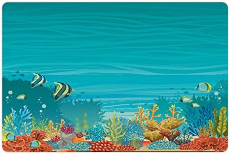 Лунарна Подводна Подлога За Миленичиња За Храна И Вода, Природна Подморска Глетка Со Морска Ѕвезда Сунѓер Морски Растенија Слика На Дното