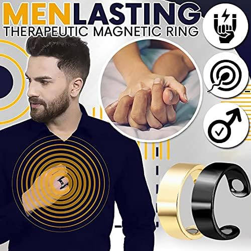 Прстени за девојчиња 7-8 прилагодливи прстени не'рѓосувачки терапевтски магнет мениторен прстен магнетски бакарен челик отворен прстен елегантен