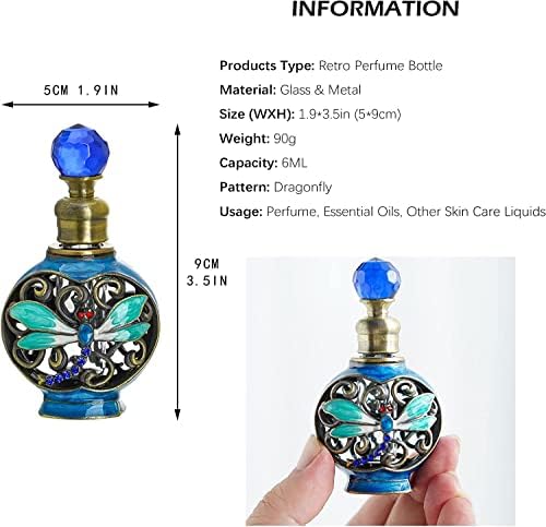 Yu feng 6ml гроздобер змеј празна стакло за полнење на парфеми Минијатурно античко шише Декоративно кристално парфем Декантер
