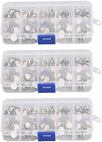 Копче за симпатично брош на Tgoon, копче за прицврстување што не се удира 150 парчиња DIY рачно занаетчиски со 3 кутии за складирање