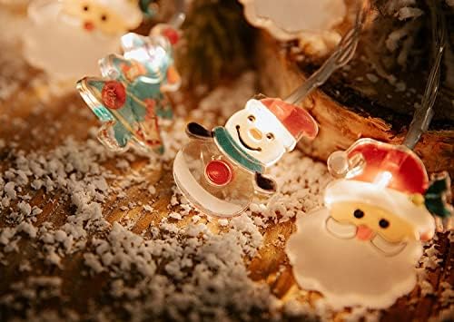 Божиќни жици светла водоотпорна батерија USB LED LED Божиќни светла за Божиќно дрво и внатрешно украсно и декорација на празнични украси за