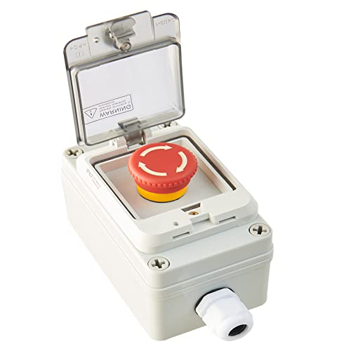 ESTOP прекинувачи со полето за е-стоп-кутија за е-стоп-кутија со копче за притискање со кутија со пластично поле Е-стоп кутија кутија за итни