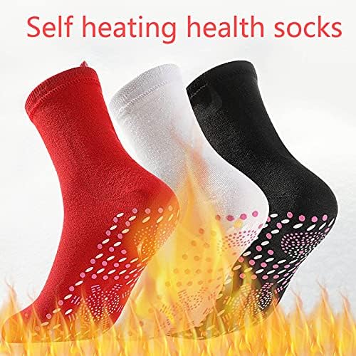 4 Пара Самозагревање Возрасни Топли Чорапи Мешани Меки Издржливи Памучни Зимски Термални Чорапи За Скијање Пешачење Кампување