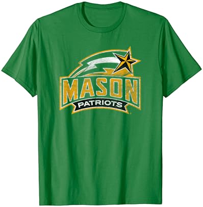 Универзитетот Georgeорџ Мејсон Патриоти потресена маица за основно лого