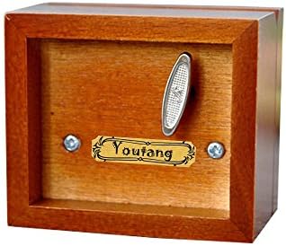 Музичка кутија Youtang, дрвена музичка кутија со ринестон, музички играчки, мелодија: ingингл sвона