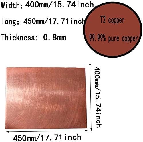 Havefun метална бакарна фолија 99,9% бакарна плоча материјал Материјал Индустриски материјали Месинг плоча