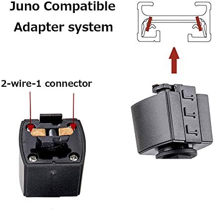 Конектори за осветлување на патеката J-тип за единечен коло во стилот на j 2-жичен систем за патеки за патеки за патеки Juno Juno компатибилни
