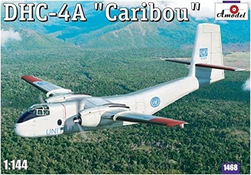 Модел AM1468 1/144 Обединетите нации Армијата де Хавиланд Канада DHC-4A Карибу Карибу Двојно шут Транспорт Пластичен модел