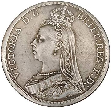 Исклучителна монета Висока олеснување Британски коњ меч витез Витторија Кралицата на кралицата витез винџ гроздобер занаетчиски колекции
