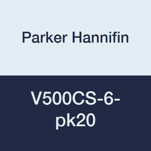 Паркер ХАНИФИН V500CS-6-pk20 Индустриски Топчест Вентил, Тефлонски Печат, 2000 psi, 3/8 Женска Нишка x 3/8 Женска Нишка, Јаглероден Челик