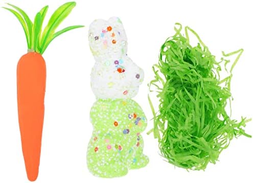 Играчка за cupcake cupcake 2 сетови Велигденски зајаче декорации 3Д полистирен пена за зајак форми со пена орнаменти за моркови