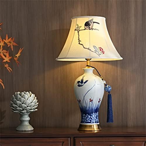 Густа кинеска маса за ламба класична дневна соба декоративна вазна керамичка американска мастер спална соба во кревет ламба