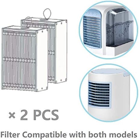 NLR филтер за воздух на личен ладилник/мини климатик, пријателски за животната средина, 2 компјутери во еден пакет