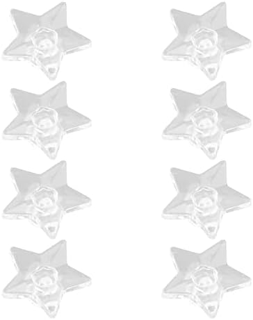 Гезатис Акрилни Фиоки Копчиња 8 Парчиња Ѕвезда Гардероба Копчиња Подарок Кутија Копчиња Декоративни Копчиња, Со Монтажа Завртки