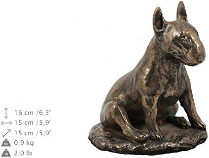 Бул Териер , споменик, урна за пепелта на кучето, со кучешка статуа, Артдог